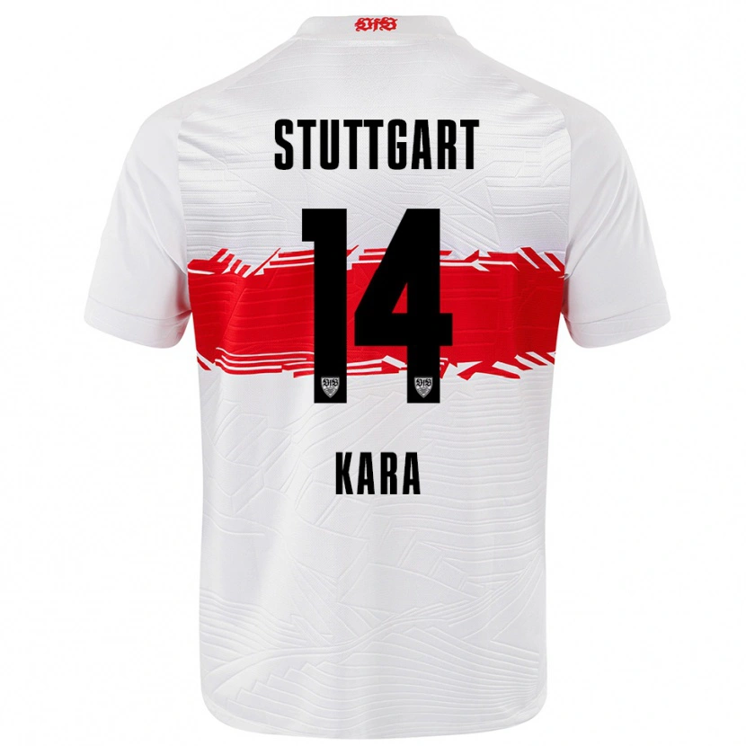 Danxen Herren Semih Kara #14 Weiß Rot Heimtrikot Trikot 2025/26 T-Shirt