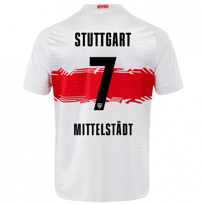 Danxen Herren Maximilian Mittelstädt #7 Weiß Rot Heimtrikot Trikot 2025/26 T-Shirt