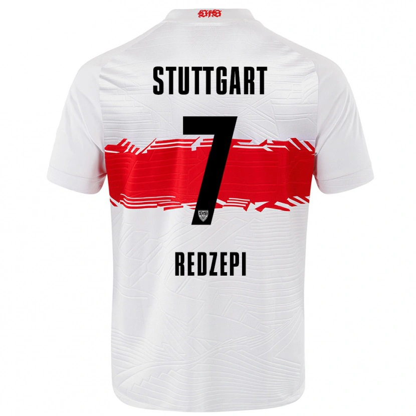 Danxen Herren Dafina Redzepi #7 Weiß Rot Heimtrikot Trikot 2025/26 T-Shirt