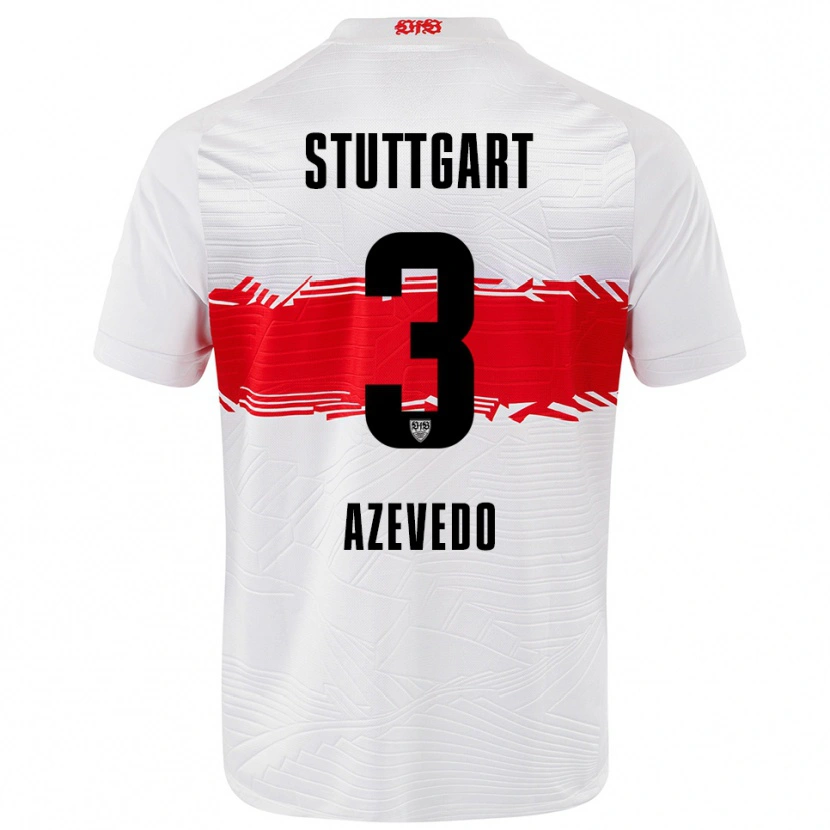 Danxen Herren Alexandre Azevedo #3 Weiß Rot Heimtrikot Trikot 2025/26 T-Shirt
