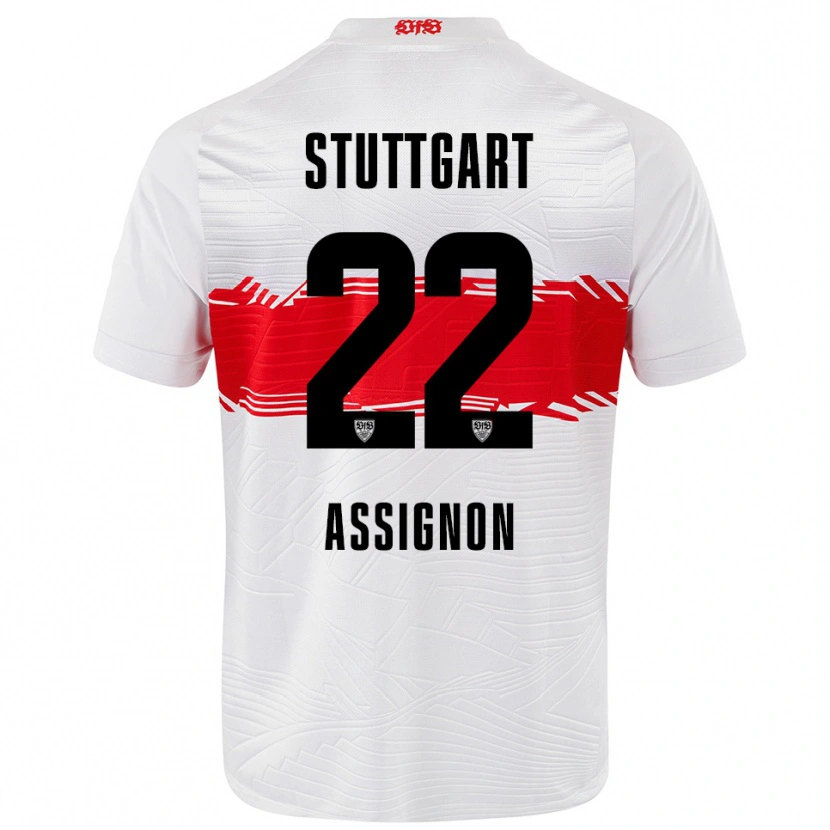 Danxen Herren Lorenz Assignon #22 Weiß Rot Heimtrikot Trikot 2025/26 T-Shirt