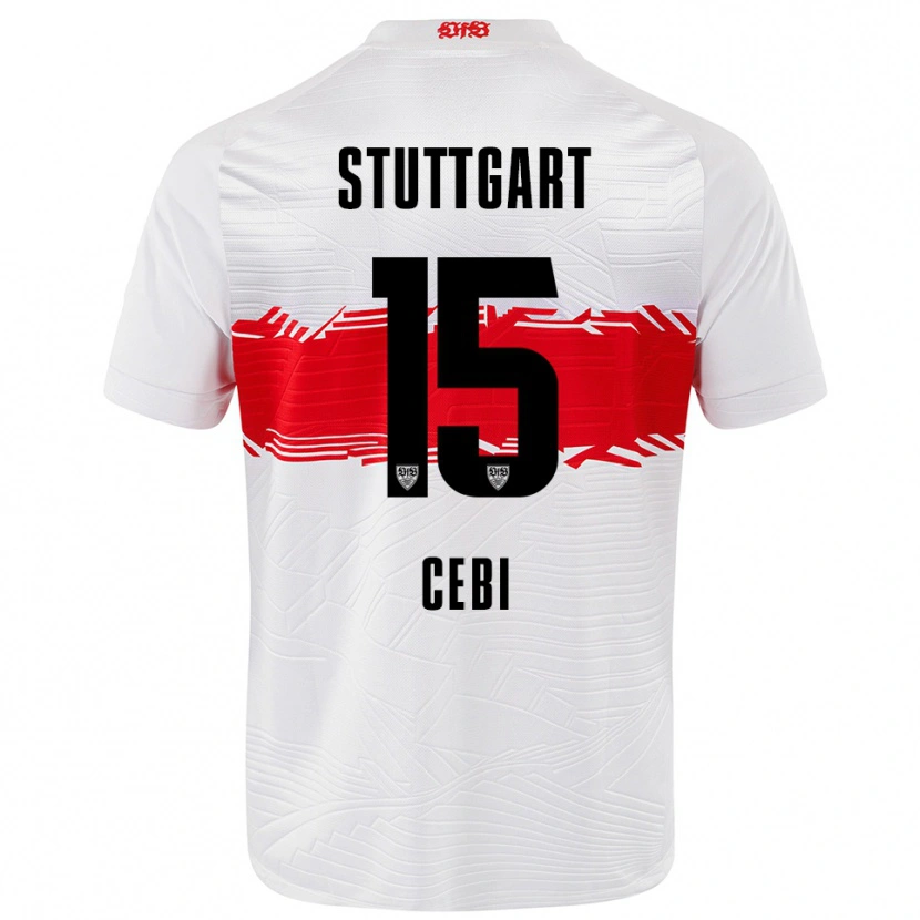 Danxen Herren Ata Cebi #15 Weiß Rot Heimtrikot Trikot 2025/26 T-Shirt