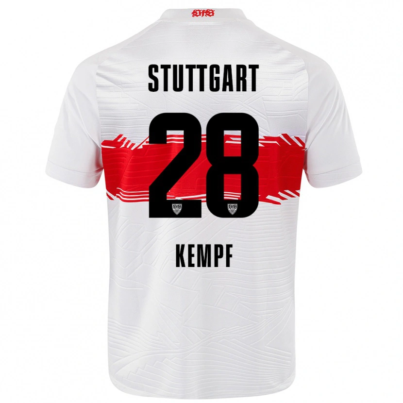Danxen Herren Karl Kempf #28 Weiß Rot Heimtrikot Trikot 2025/26 T-Shirt