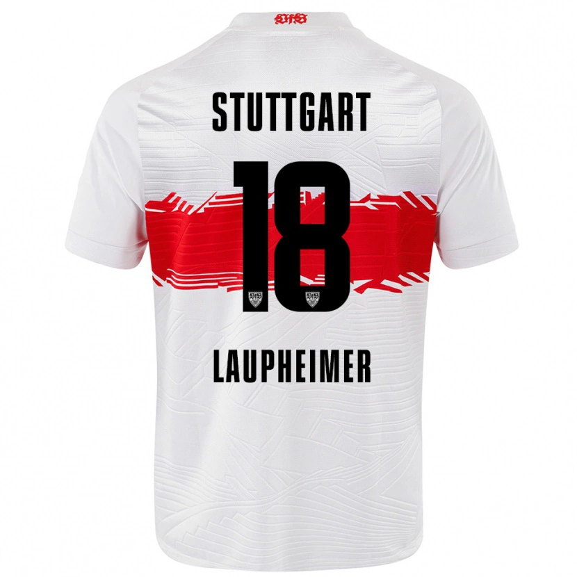 Danxen Herren Lukas Laupheimer #18 Weiß Rot Heimtrikot Trikot 2025/26 T-Shirt
