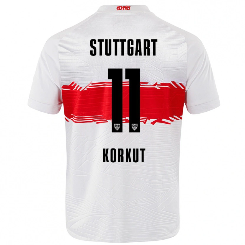 Danxen Herren Efe Korkut #11 Weiß Rot Heimtrikot Trikot 2025/26 T-Shirt