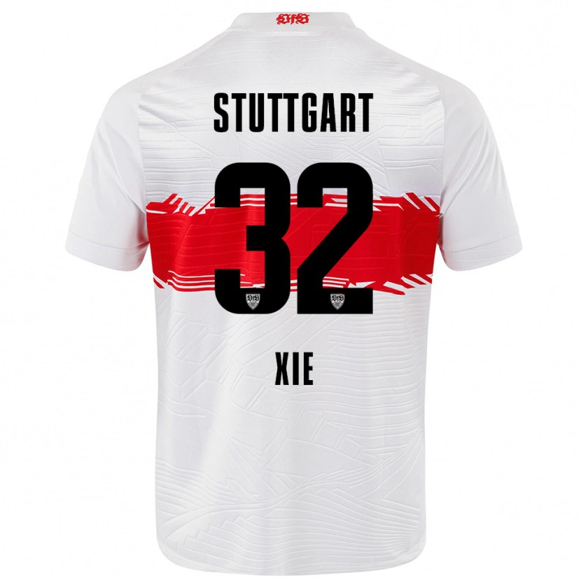 Danxen Herren Alexander Xie #32 Weiß Rot Heimtrikot Trikot 2025/26 T-Shirt
