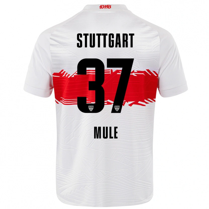 Danxen Herren Salvatore Mule #37 Weiß Rot Heimtrikot Trikot 2025/26 T-Shirt