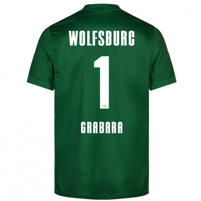 Danxen Herren Kamil Grabara #1 Grün Weiß Heimtrikot Trikot 2025/26 T-Shirt