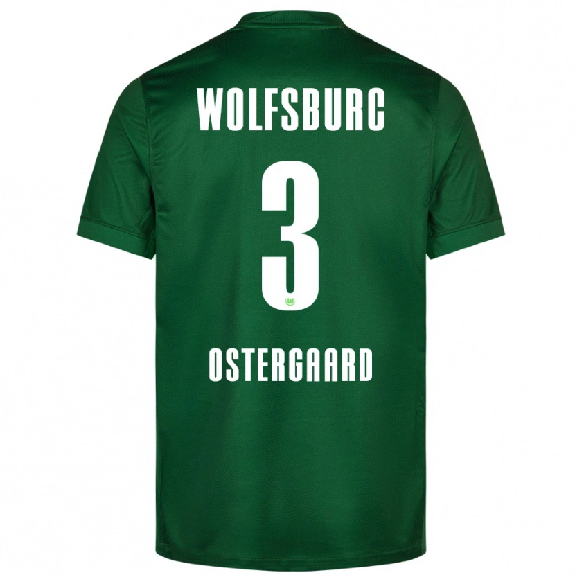 Danxen Herren Christian Östergaard #3 Grün Weiß Heimtrikot Trikot 2025/26 T-Shirt