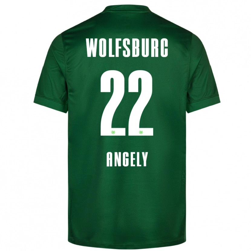 Danxen Herren Mathys Angély #22 Grün Weiß Heimtrikot Trikot 2025/26 T-Shirt