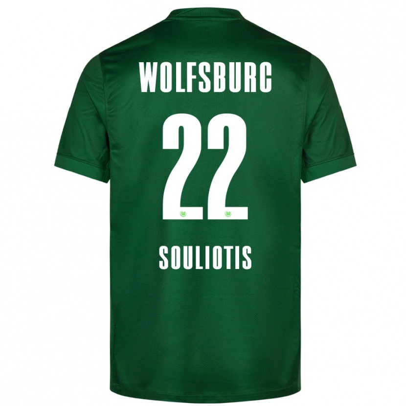 Danxen Herren Spyridon Souliotis #22 Grün Weiß Heimtrikot Trikot 2025/26 T-Shirt