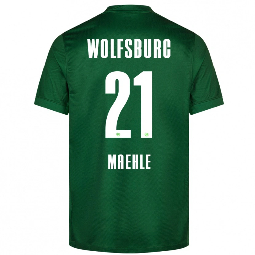 Danxen Herren Joakim Maehle #21 Grün Weiß Heimtrikot Trikot 2025/26 T-Shirt