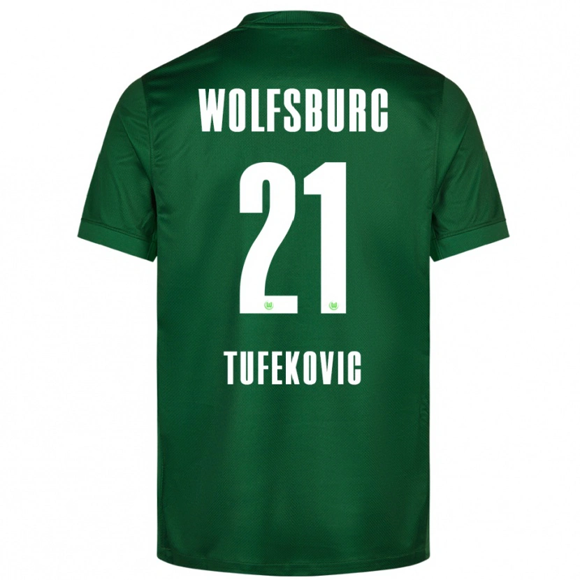 Danxen Herren Martina Tufekovic #21 Grün Weiß Heimtrikot Trikot 2025/26 T-Shirt