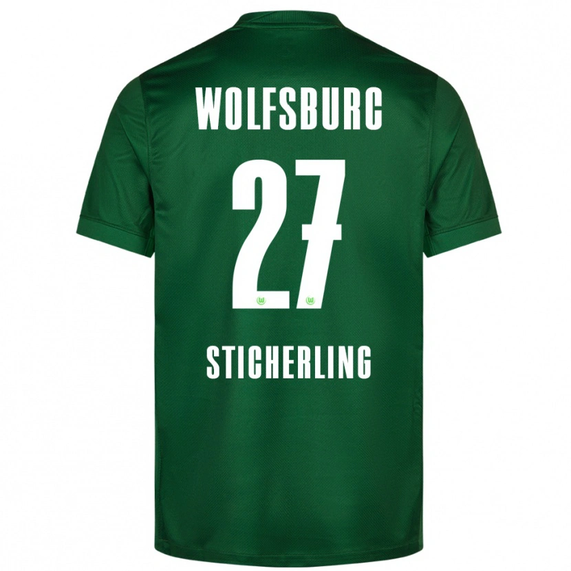 Danxen Herren Carl-Anton Sticherling #27 Grün Weiß Heimtrikot Trikot 2025/26 T-Shirt