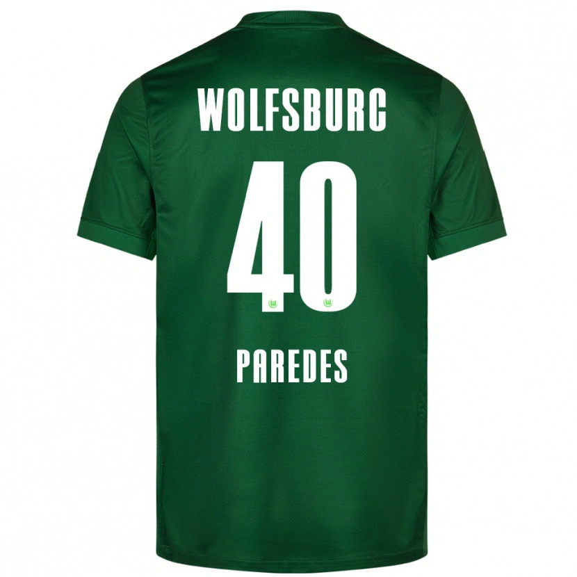 Danxen Herren Kevin Paredes #40 Grün Weiß Heimtrikot Trikot 2025/26 T-Shirt