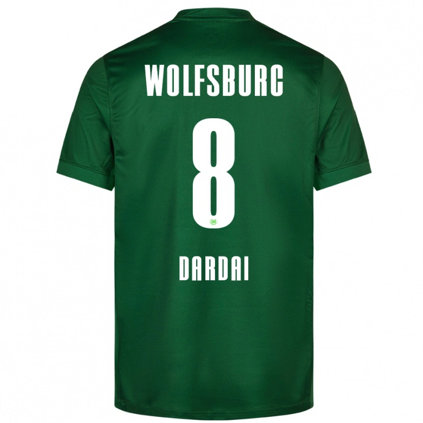 Danxen Herren Bence Dárdai #8 Grün Weiß Heimtrikot Trikot 2025/26 T-Shirt