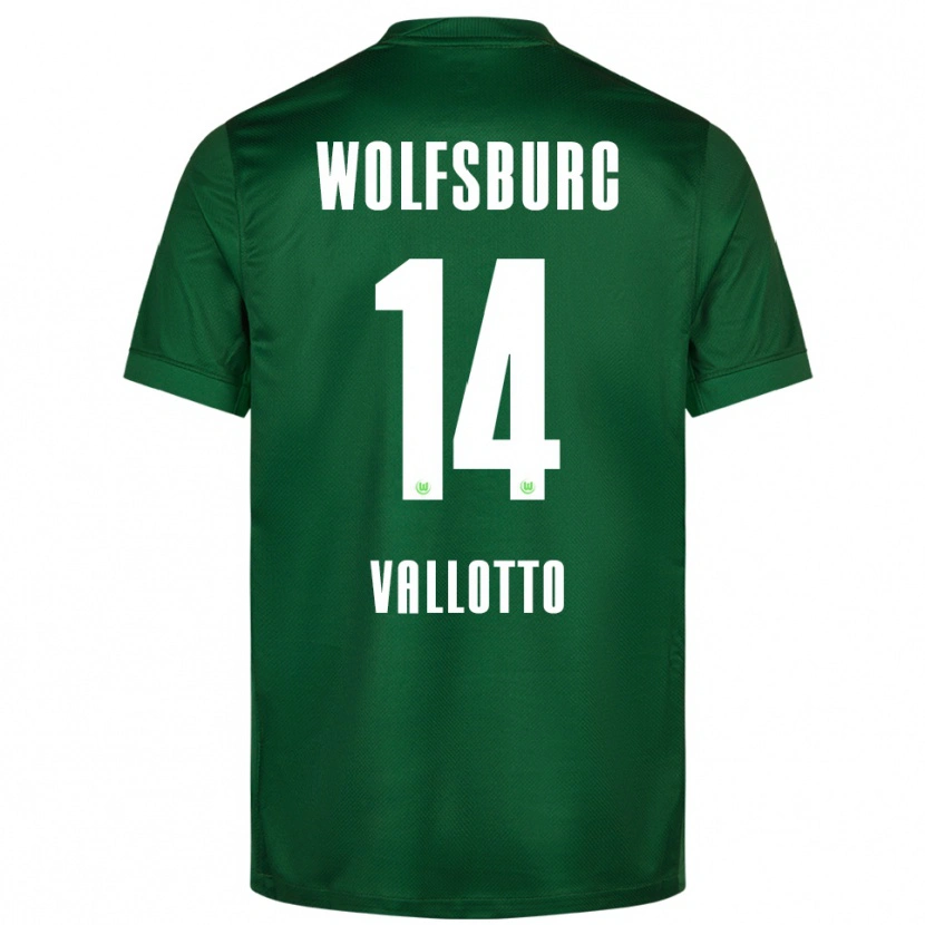 Danxen Herren Smilla Vallotto #14 Grün Weiß Heimtrikot Trikot 2025/26 T-Shirt
