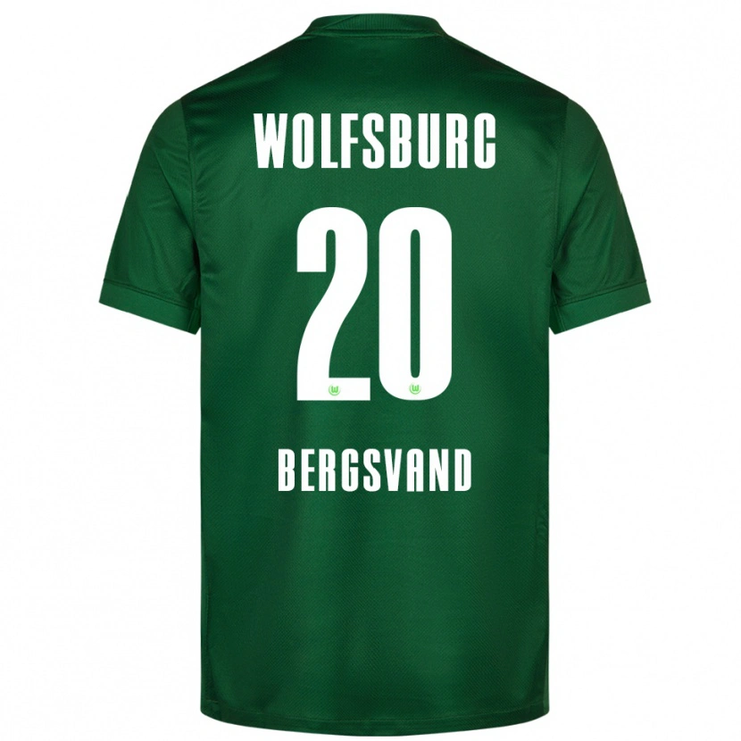 Danxen Herren Guro Bergsvand #20 Grün Weiß Heimtrikot Trikot 2025/26 T-Shirt