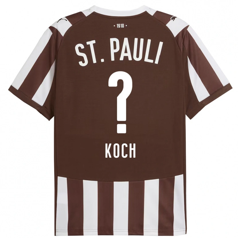 Danxen Herren Philip Koch #0 Kaffee Weiß Heimtrikot Trikot 2025/26 T-Shirt