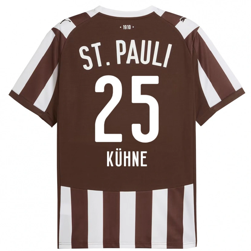 Danxen Herren Florian Kühne #25 Kaffee Weiß Heimtrikot Trikot 2025/26 T-Shirt