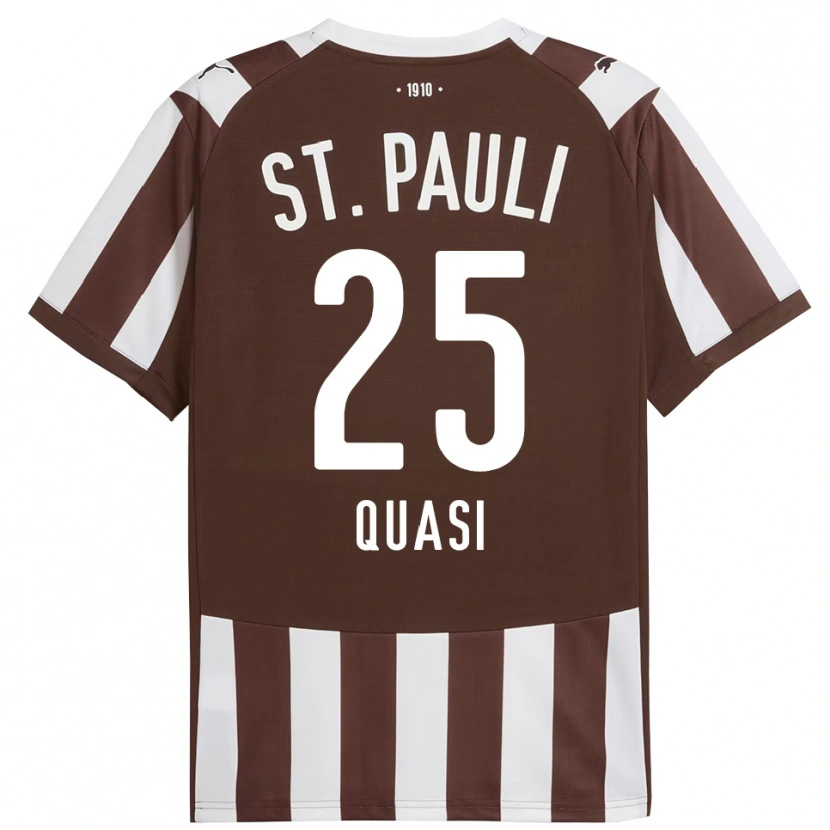 Danxen Herren Evans Quasi #25 Kaffee Weiß Heimtrikot Trikot 2025/26 T-Shirt