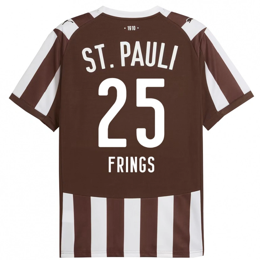 Danxen Herren Emma Frings #25 Kaffee Weiß Heimtrikot Trikot 2025/26 T-Shirt