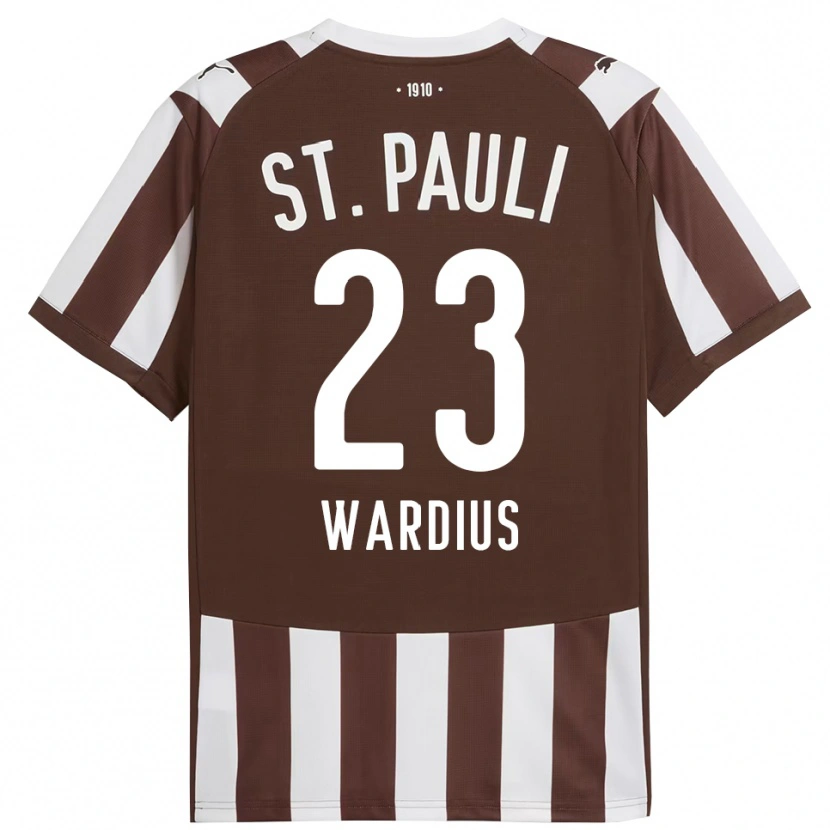 Danxen Herren Jack Wardius #23 Kaffee Weiß Heimtrikot Trikot 2025/26 T-Shirt