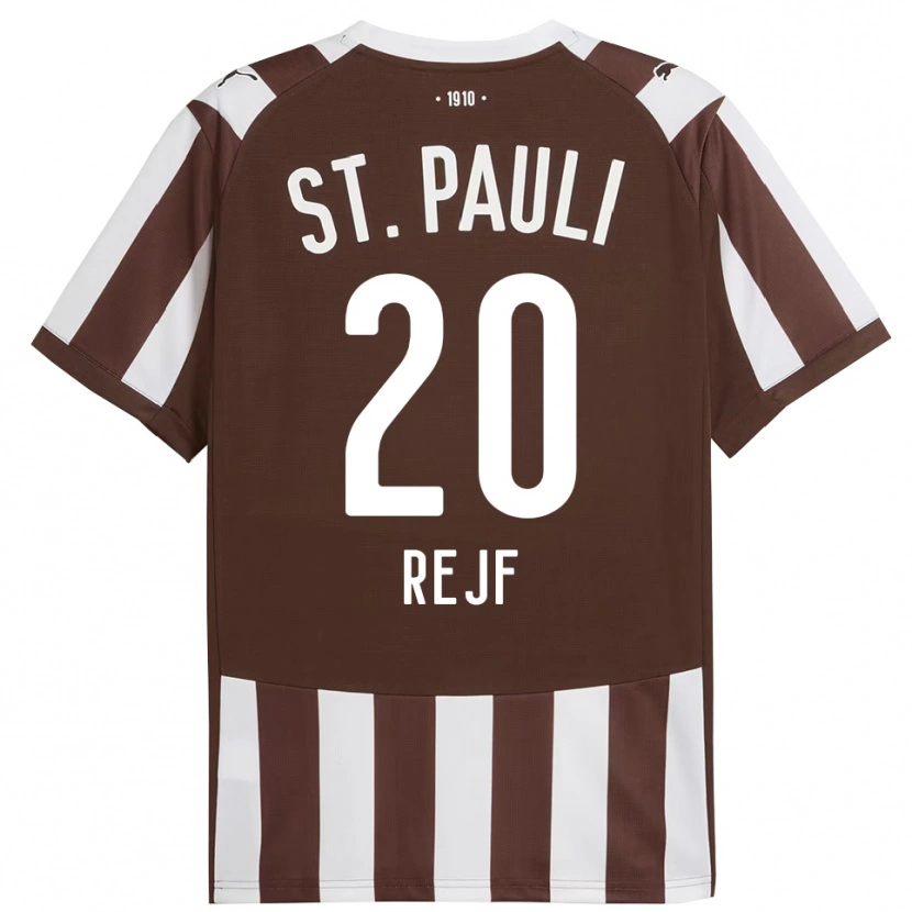 Danxen Herren Petr Rejf #20 Kaffee Weiß Heimtrikot Trikot 2025/26 T-Shirt