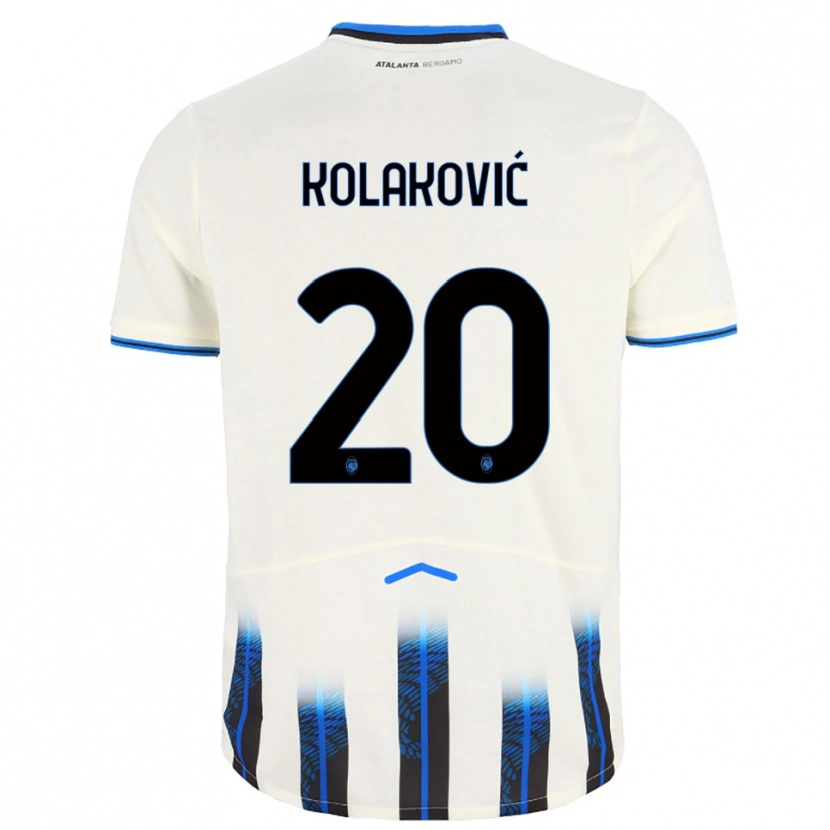 Danxen Herren Vinko Kolaković #20 Weiß Blau Auswärtstrikot Trikot 2025/26 T-Shirt