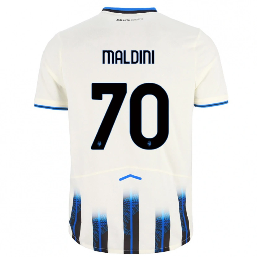 Danxen Herren Daniel Maldini #70 Weiß Blau Auswärtstrikot Trikot 2025/26 T-Shirt