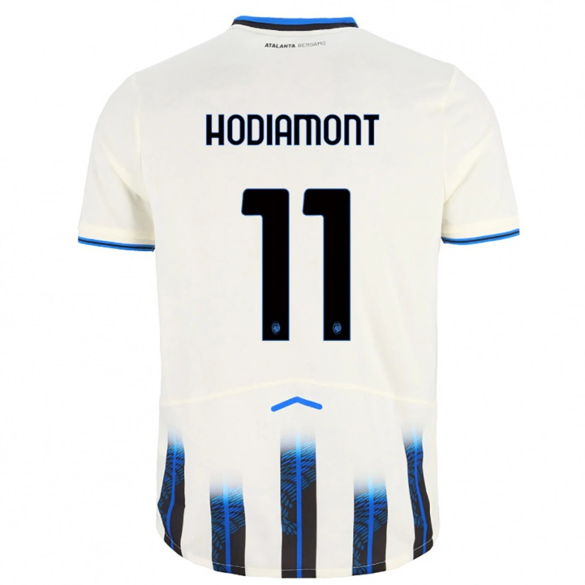 Danxen Herren Lyam Hodiamont #11 Weiß Blau Auswärtstrikot Trikot 2025/26 T-Shirt