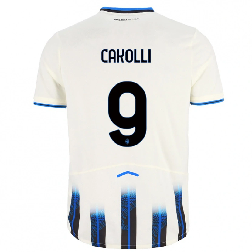 Danxen Herren Dion Cakolli #9 Weiß Blau Auswärtstrikot Trikot 2025/26 T-Shirt