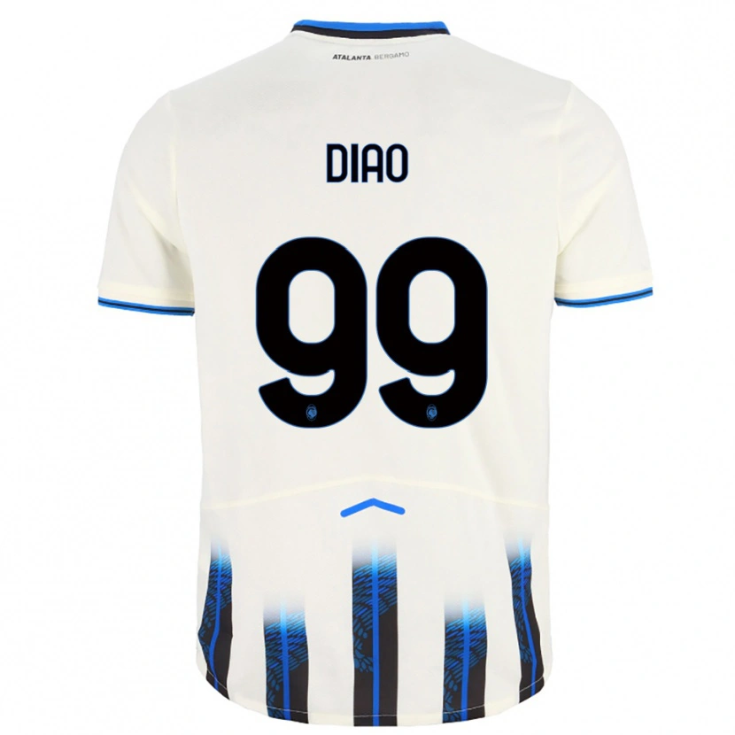 Danxen Herren Siren Diao #99 Weiß Blau Auswärtstrikot Trikot 2025/26 T-Shirt