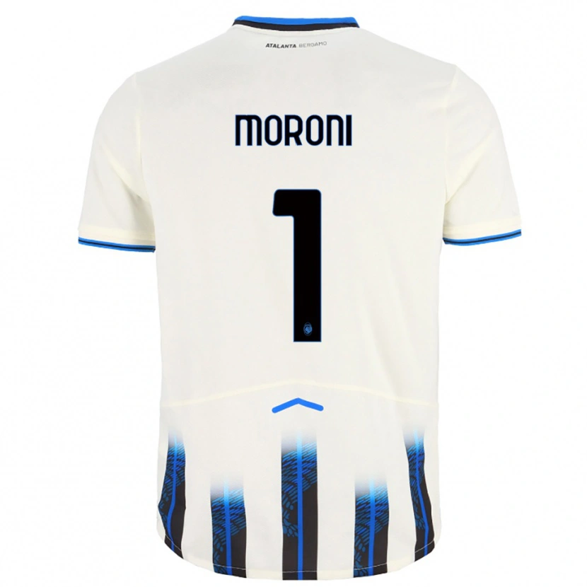 Danxen Herren Tommaso Moroni #1 Weiß Blau Auswärtstrikot Trikot 2025/26 T-Shirt