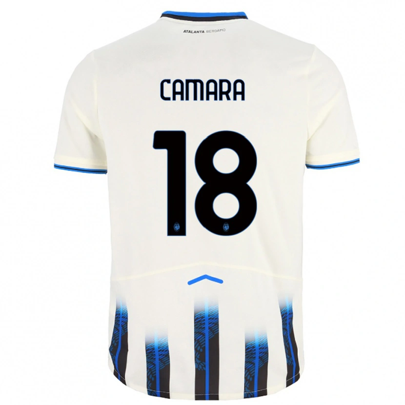 Danxen Herren Ibrahima Camara #18 Weiß Blau Auswärtstrikot Trikot 2025/26 T-Shirt