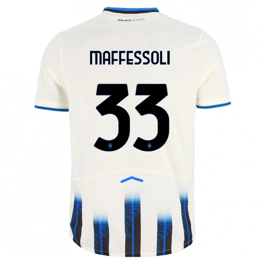 Danxen Herren Manuel Maffessoli #33 Weiß Blau Auswärtstrikot Trikot 2025/26 T-Shirt