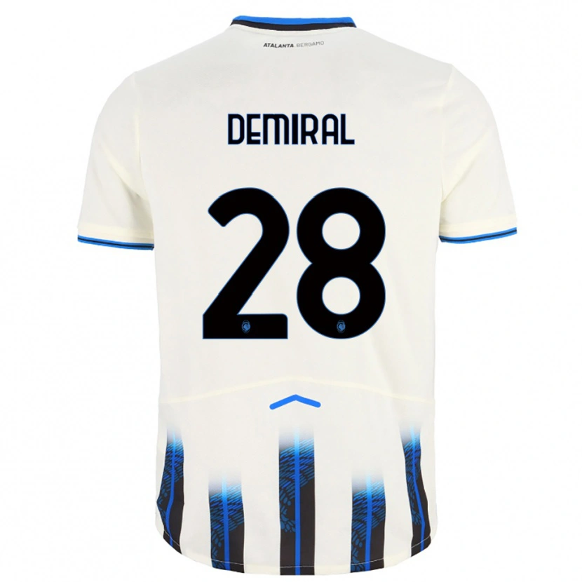Danxen Herren Merih Demiral #28 Weiß Blau Auswärtstrikot Trikot 2025/26 T-Shirt