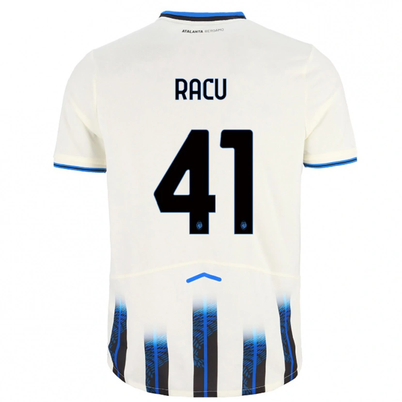 Danxen Herren Andrei Racu #41 Weiß Blau Auswärtstrikot Trikot 2025/26 T-Shirt