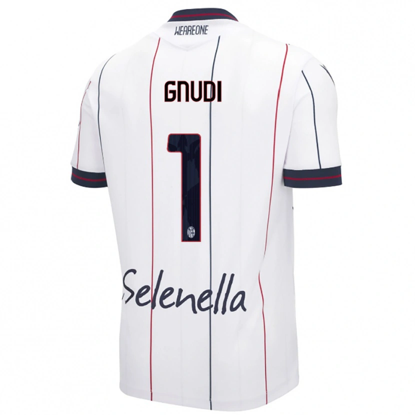 Danxen Herren Riccardo Gnudi #1 Weiß Königsblau Auswärtstrikot Trikot 2025/26 T-Shirt