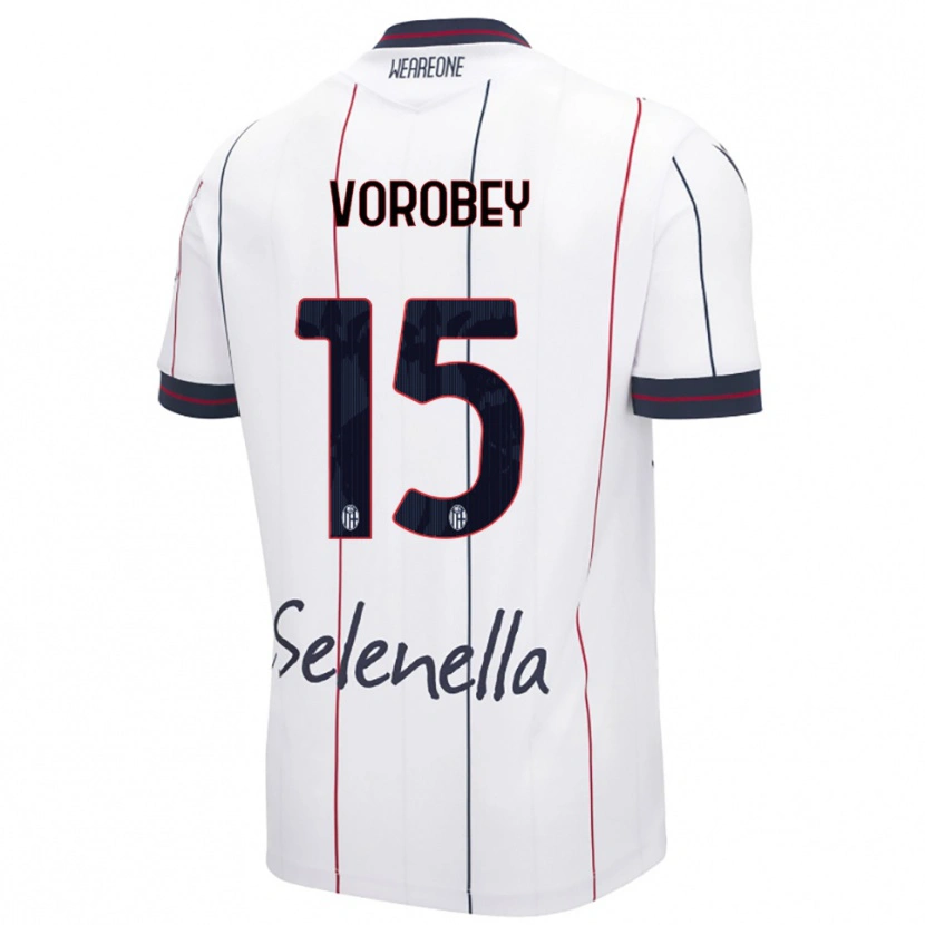 Danxen Herren Maksym Vorobey #15 Weiß Königsblau Auswärtstrikot Trikot 2025/26 T-Shirt