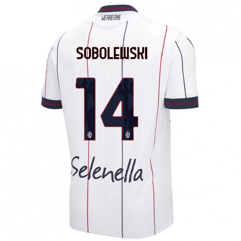 Danxen Herren Konrad Sobolewski #14 Weiß Königsblau Auswärtstrikot Trikot 2025/26 T-Shirt
