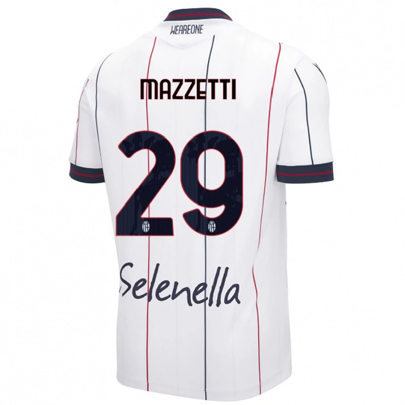 Danxen Herren Gabriele Mazzetti #29 Weiß Königsblau Auswärtstrikot Trikot 2025/26 T-Shirt