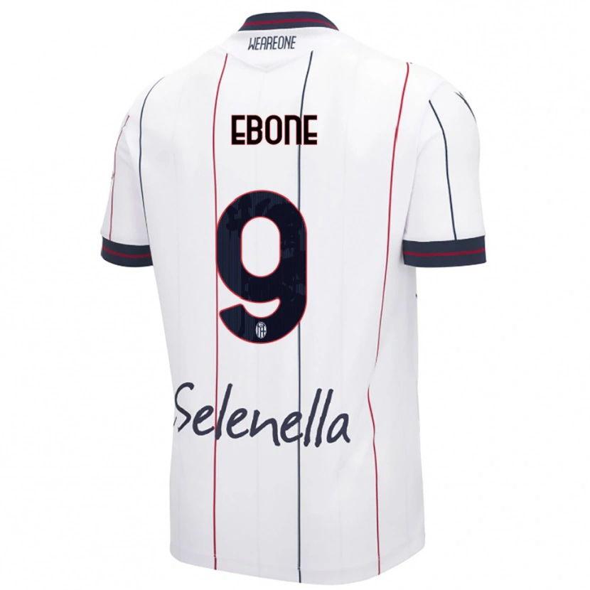 Danxen Herren Tommaso Ebone #9 Weiß Königsblau Auswärtstrikot Trikot 2025/26 T-Shirt