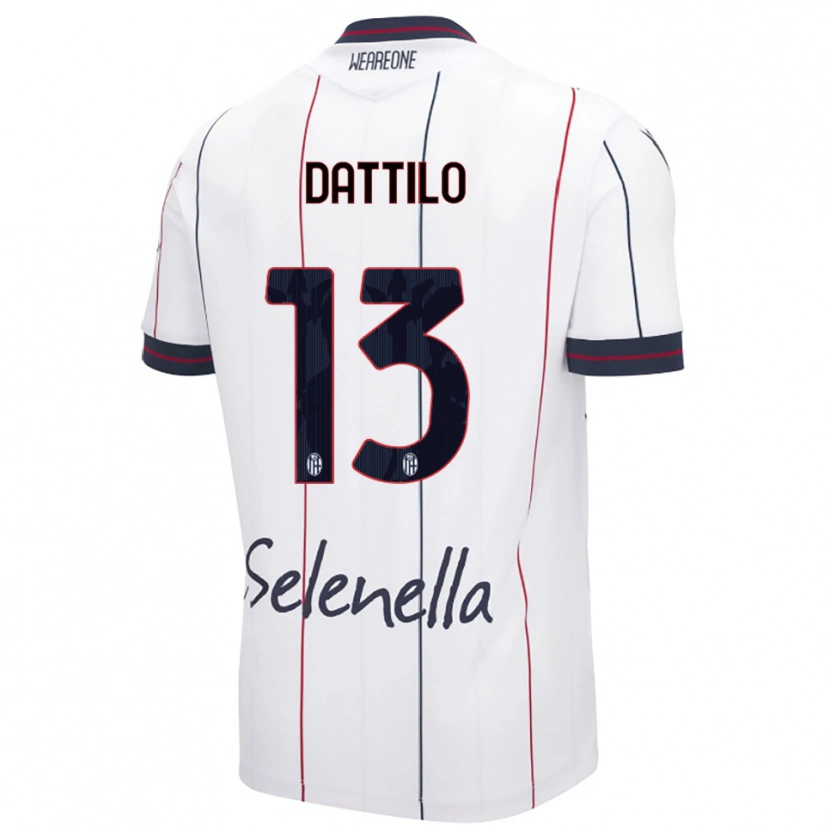 Danxen Herren Gabriel Dattilo #13 Weiß Königsblau Auswärtstrikot Trikot 2025/26 T-Shirt