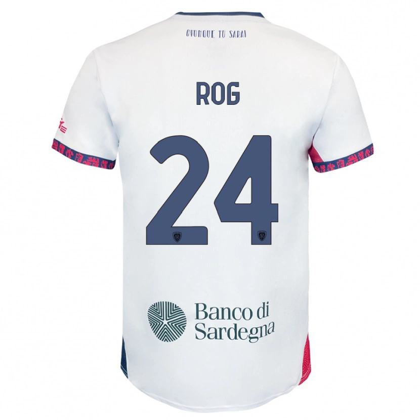 Danxen Herren Marko Rog #24 Weiß Marineblau Rot Auswärtstrikot Trikot 2025/26 T-Shirt