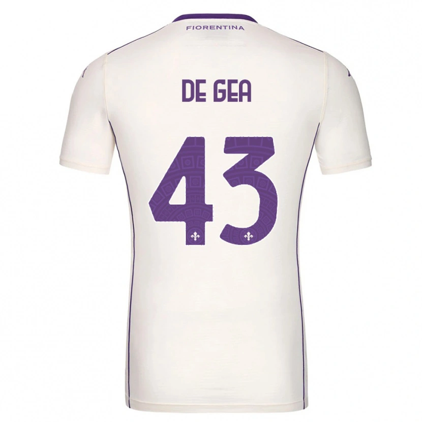 Danxen Herren David De Gea #43 Weiß Lila Rot Auswärtstrikot Trikot 2025/26 T-Shirt