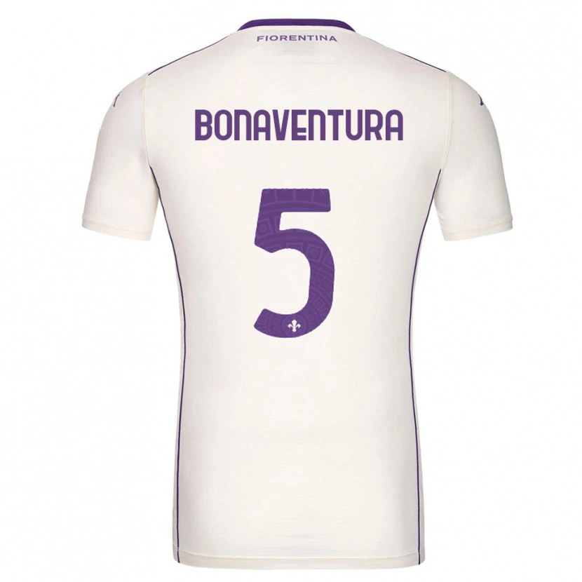 Danxen Herren Giacomo Bonaventura #5 Weiß Lila Rot Auswärtstrikot Trikot 2025/26 T-Shirt
