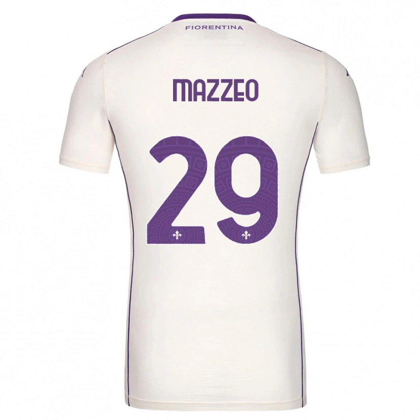 Danxen Herren Brando Mazzeo #29 Weiß Lila Rot Auswärtstrikot Trikot 2025/26 T-Shirt