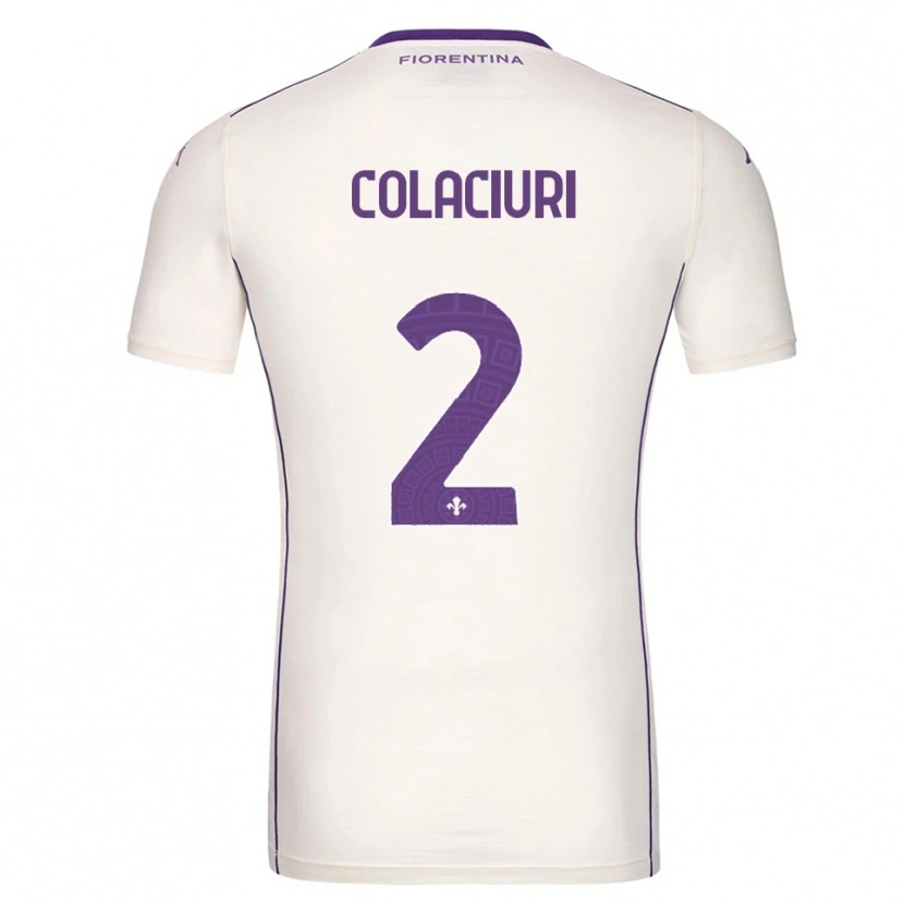 Danxen Herren Gabriele Colaciuri #2 Weiß Lila Rot Auswärtstrikot Trikot 2025/26 T-Shirt