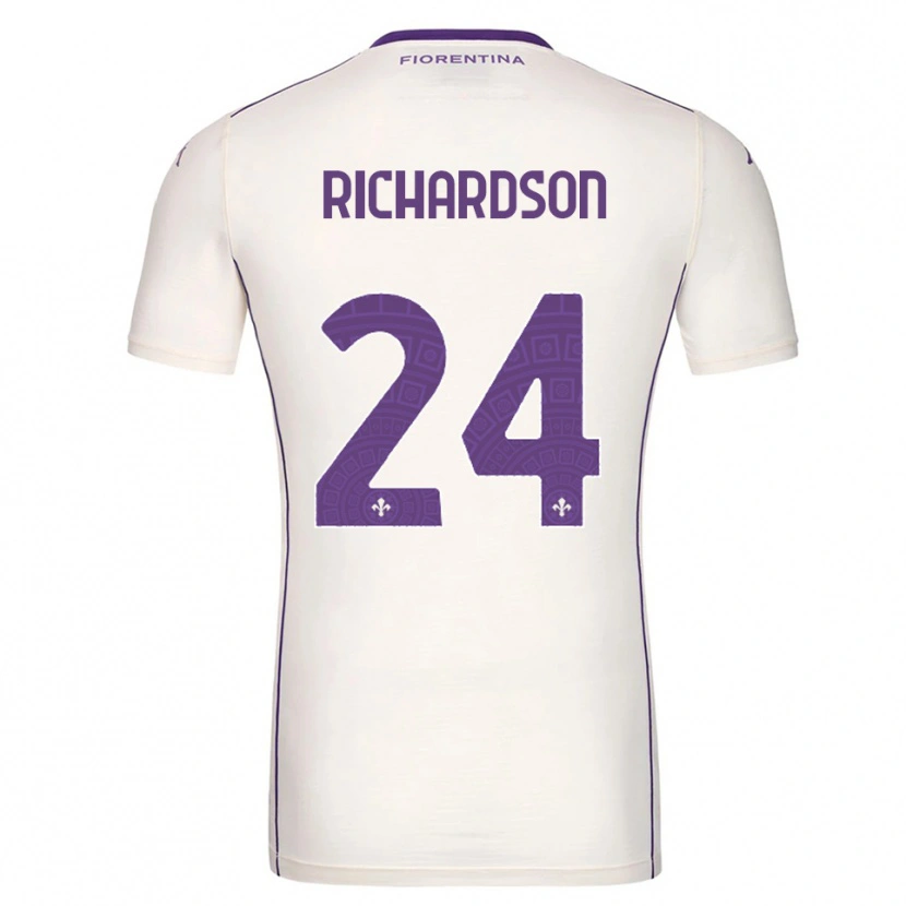 Danxen Herren Amir Richardson #24 Weiß Lila Rot Auswärtstrikot Trikot 2025/26 T-Shirt